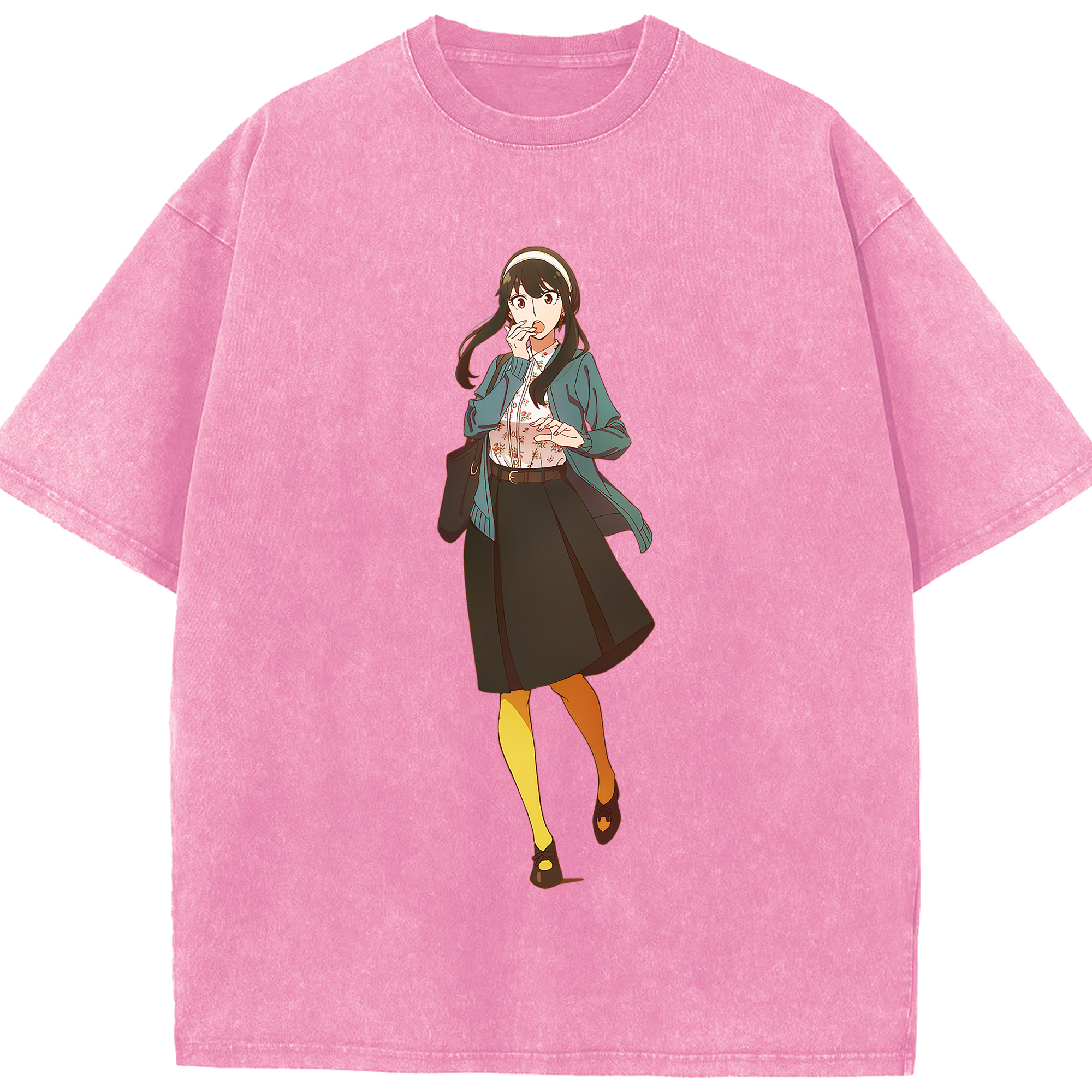 （画像用） SPY×FAMILY间谍家家酒 綿100% ヴィンテージ風 半袖Tシャツ（フロントプリント）